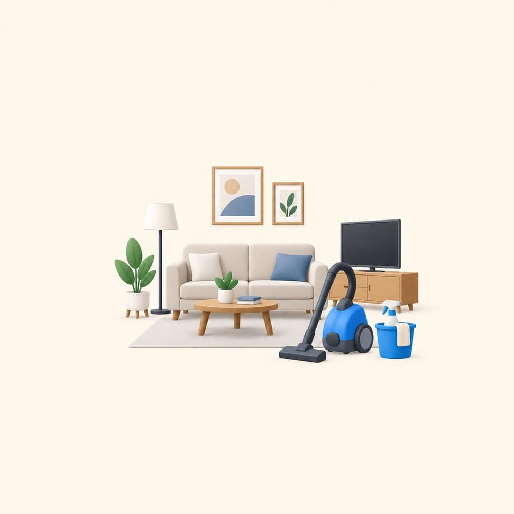 Living Room Normal Cleaning in Aligarh